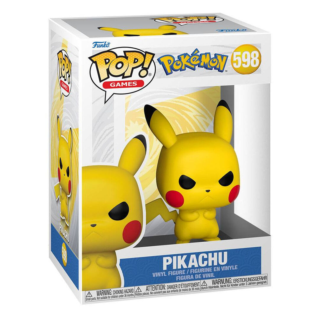 Figurine Funko Pop! N&deg;598 | Pokemon | Grumpy Pikachu